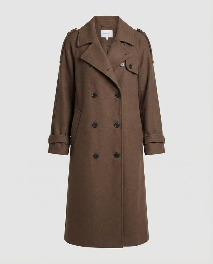 Women Boucle Coat Elegant