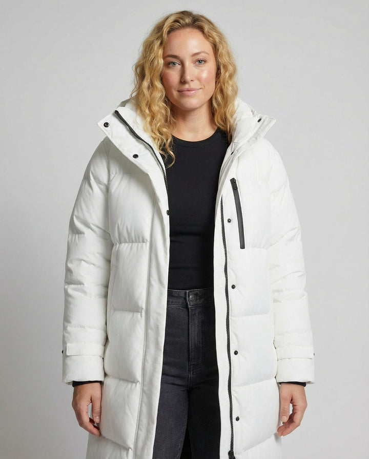 Longer Plus Size Down Coat