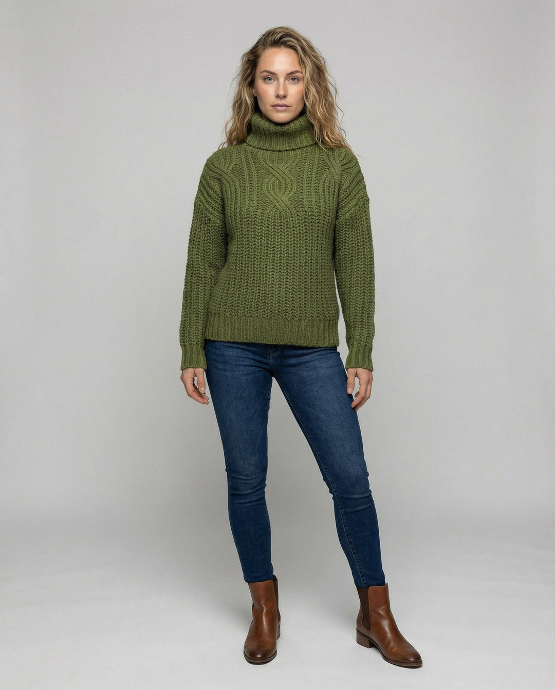 Comfortable turtleneck sweater women