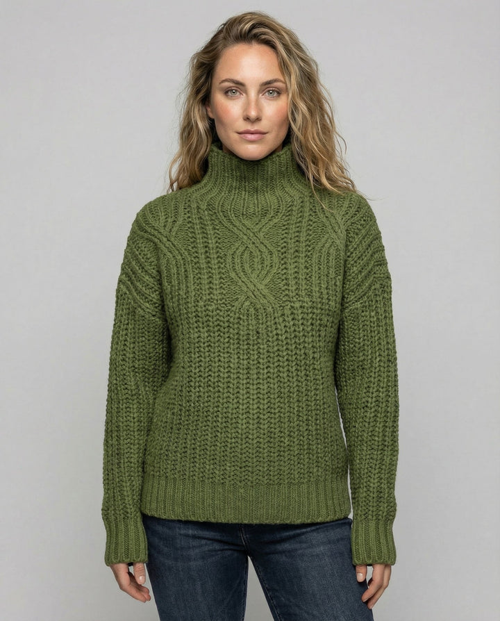 Comfortable turtleneck sweater women