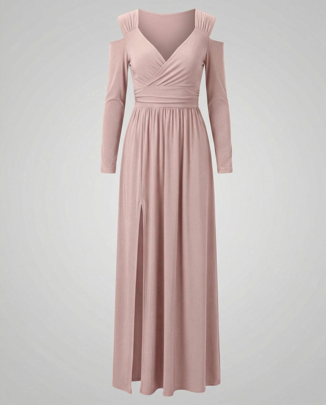 Elegant Split Evening Maxi Dress