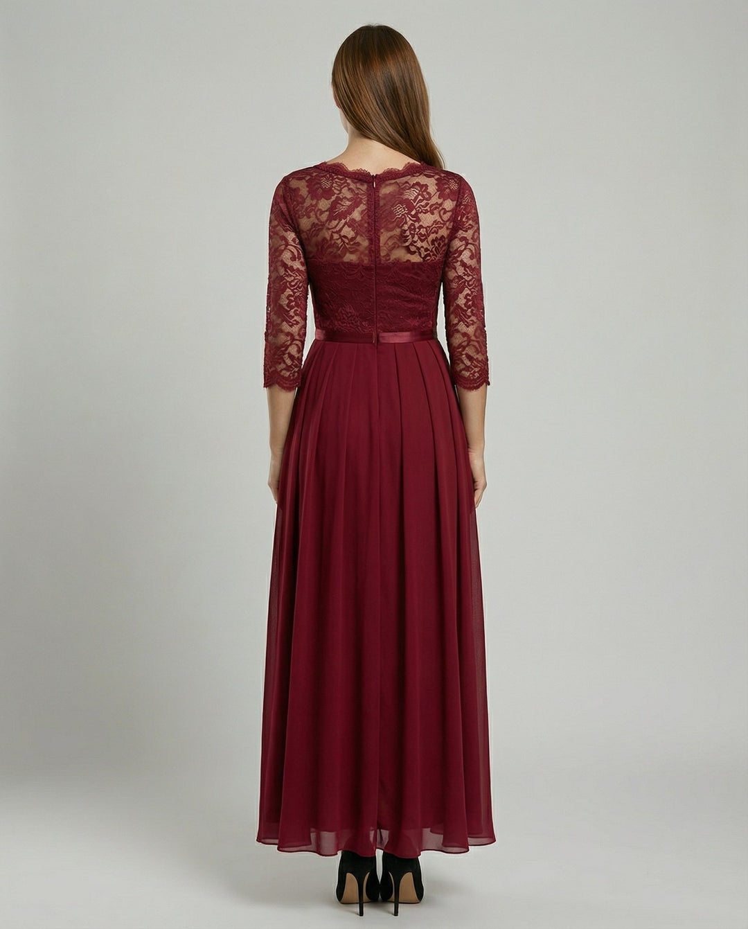 Elegant lace bridesmaid dress