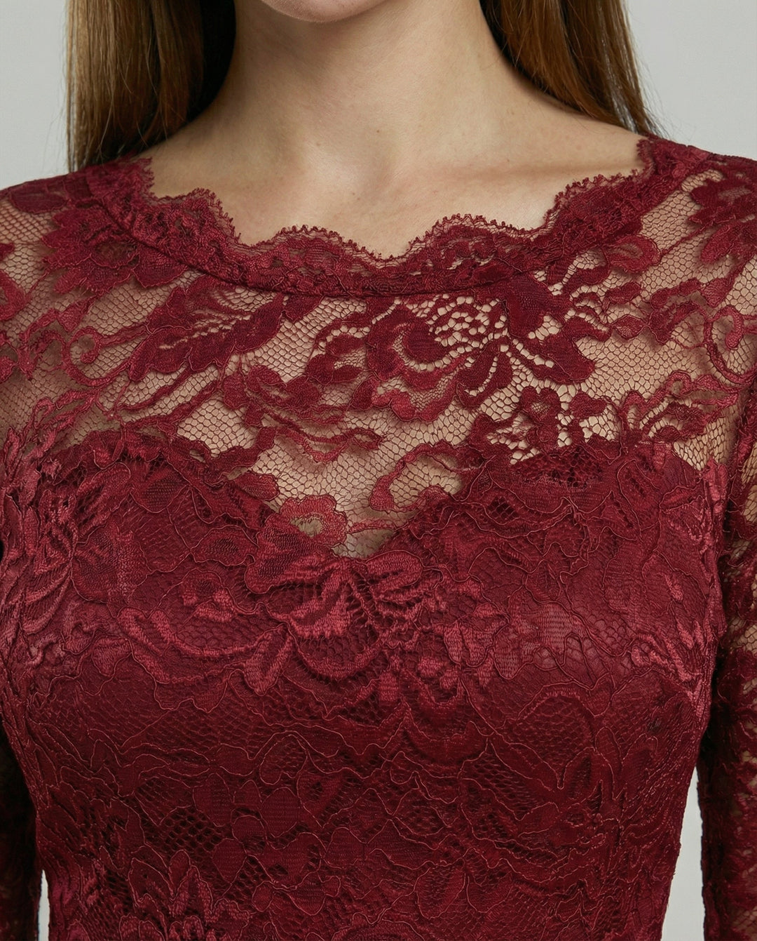 Elegant lace bridesmaid dress