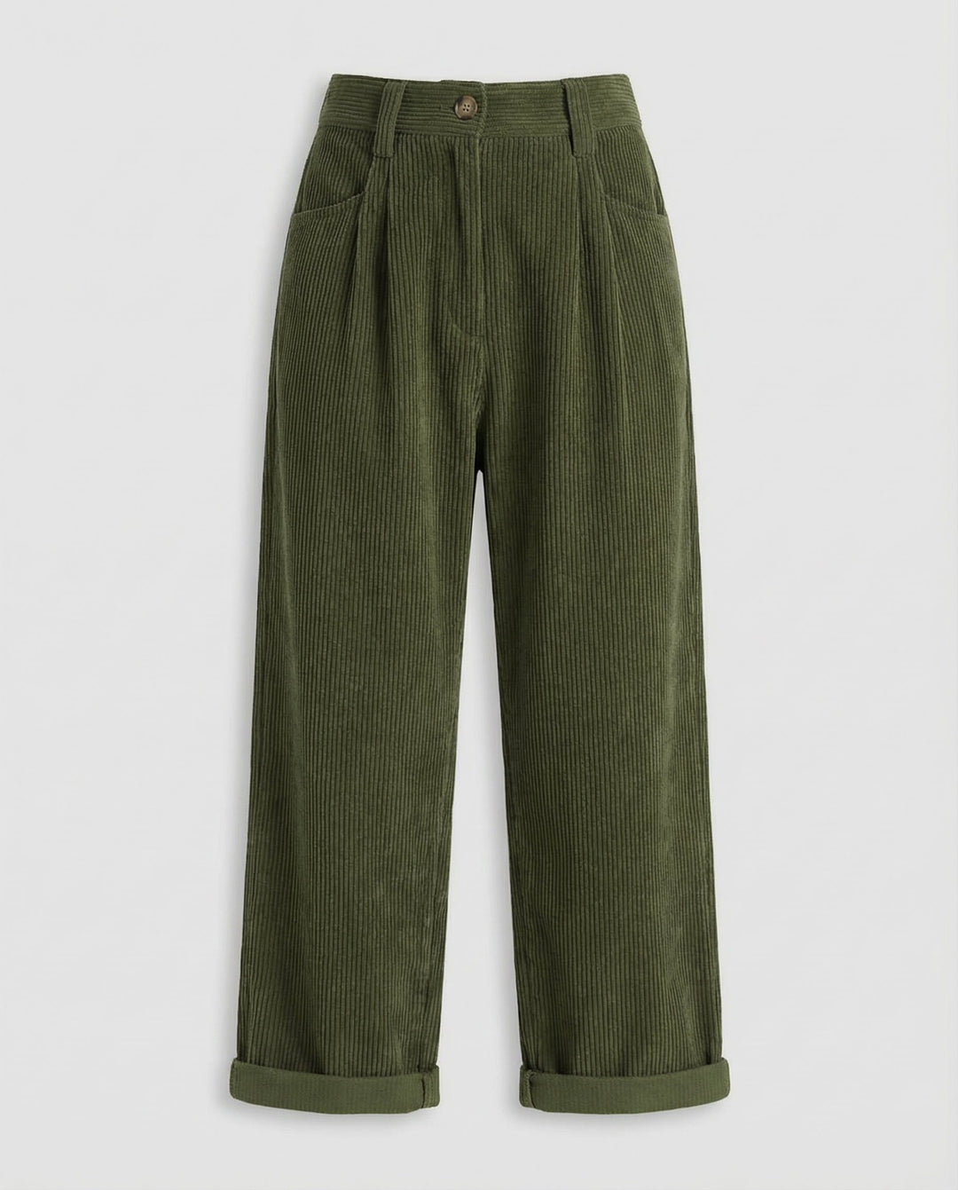 Casual cord pants women comfort