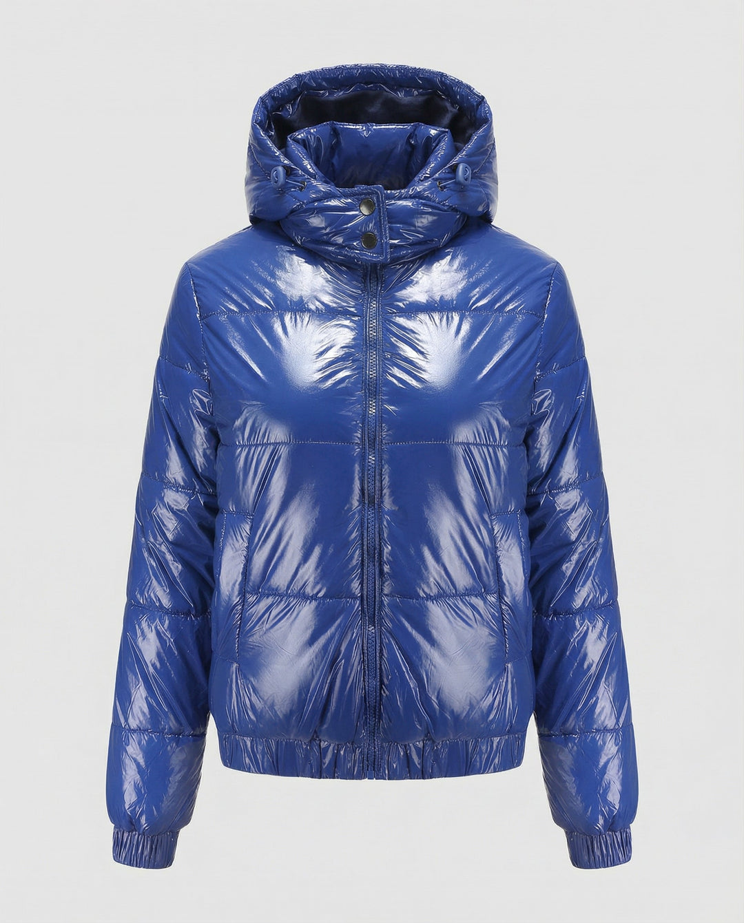 High-gloss women's quilted jacket