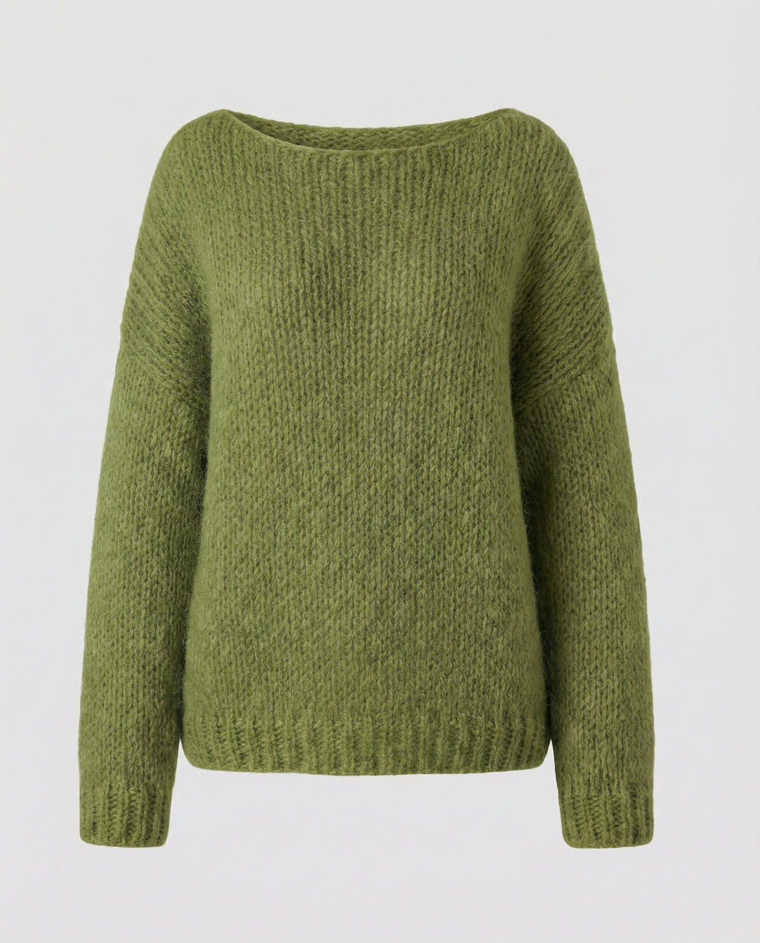 Oversized Pullover U Boat Neck