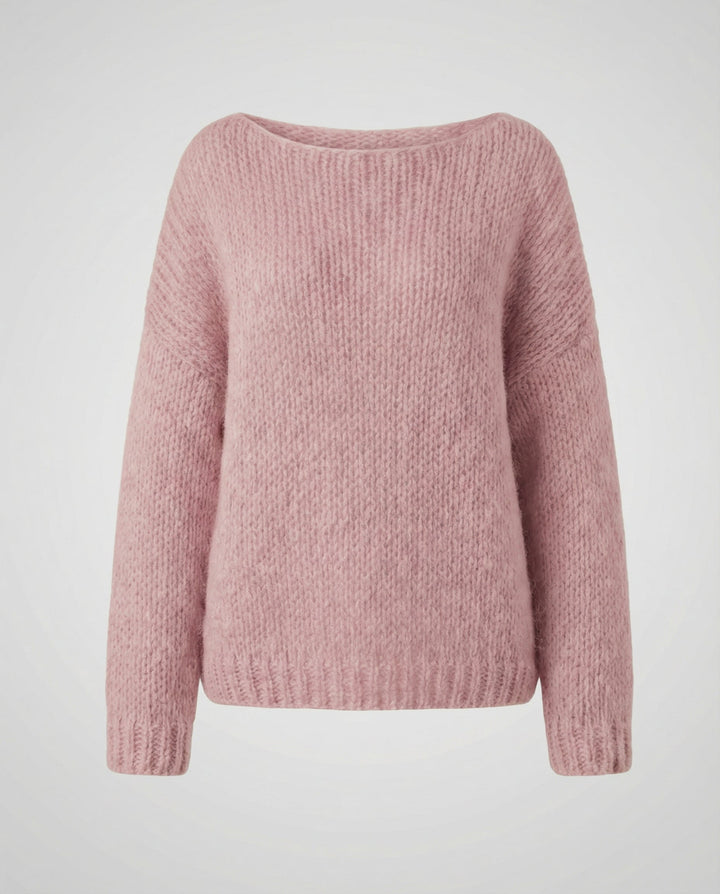 Oversized Pullover U Boat Neck