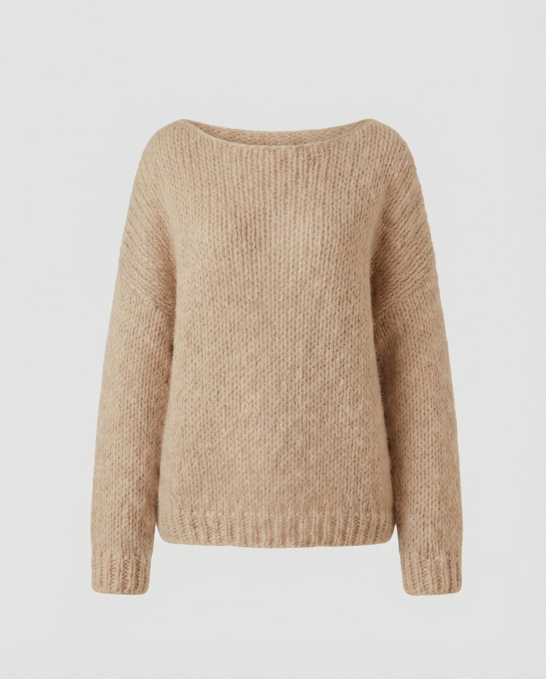Oversized Pullover U Boat Neck