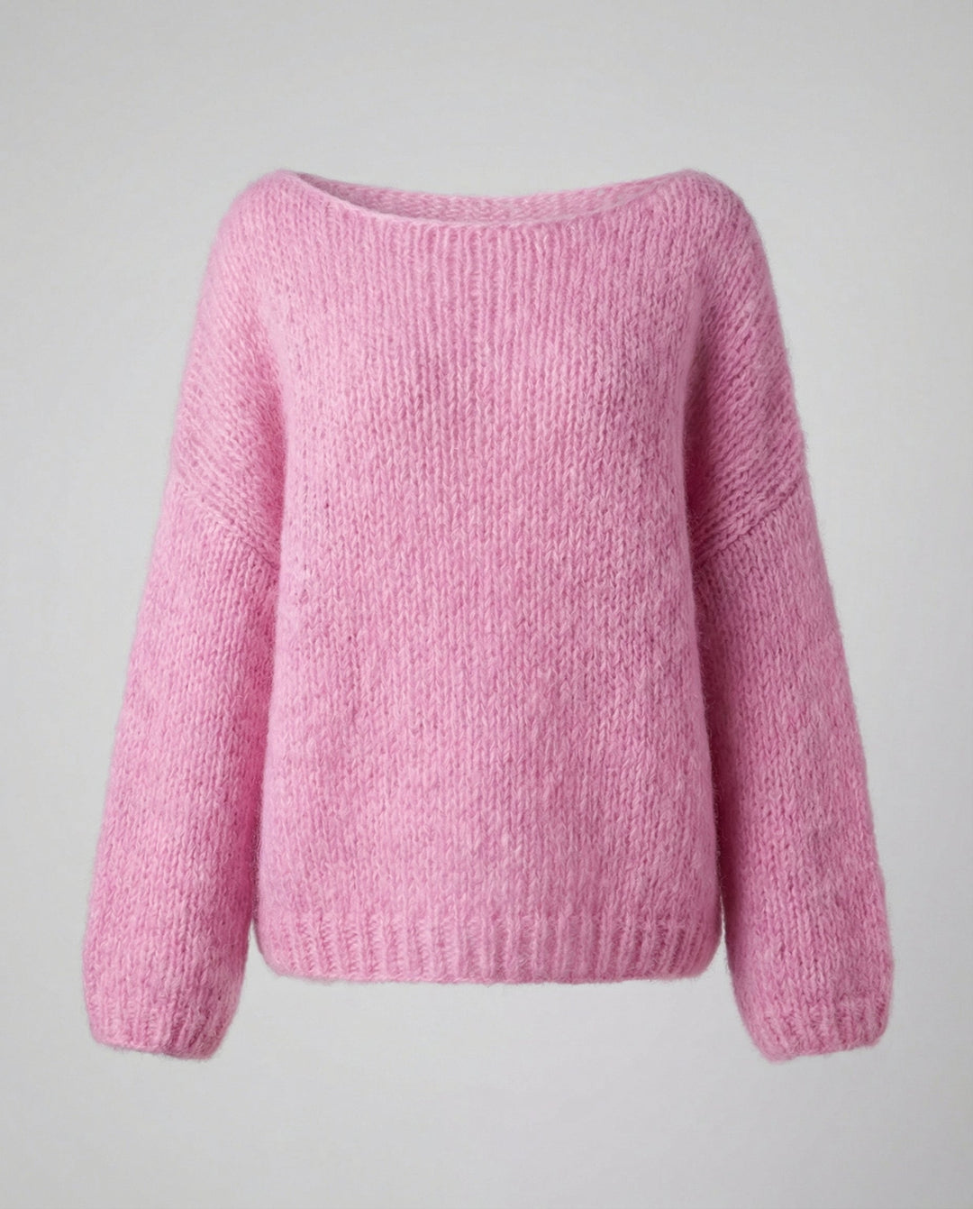 Oversized Pullover U Boat Neck