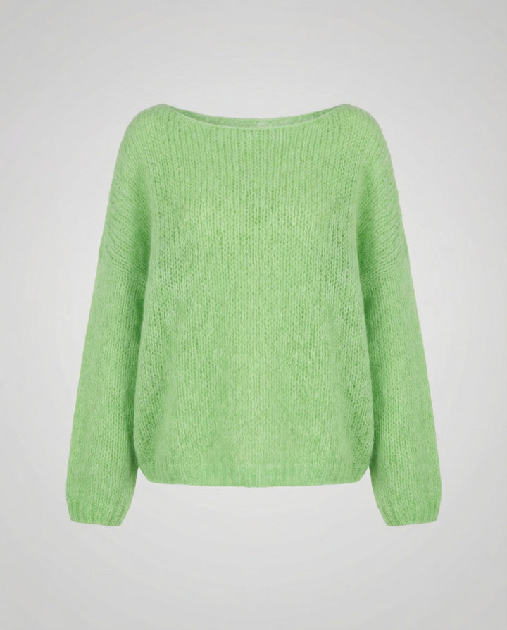 Oversized Pullover U Boat Neck