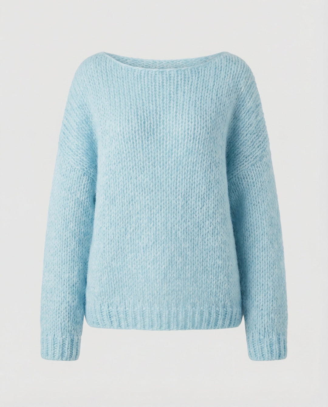 Oversized Pullover U Boat Neck
