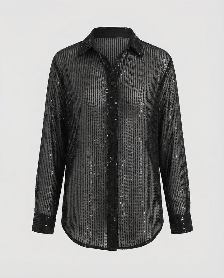 Sparkling Oversize Blouse Women