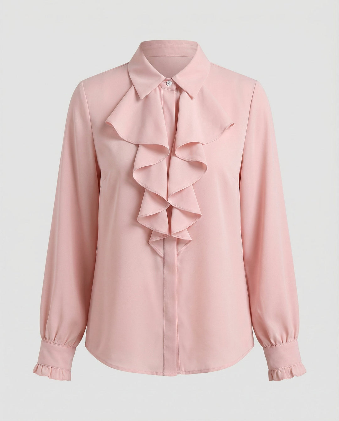 Ladies Blouse Ruffles Elegance