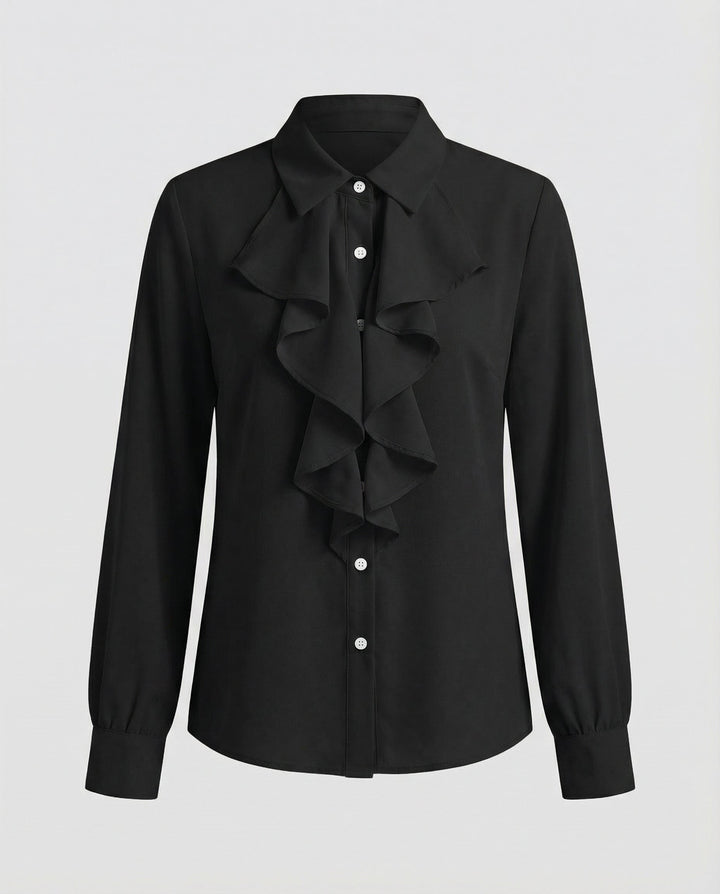 Ladies Blouse Ruffles Elegance