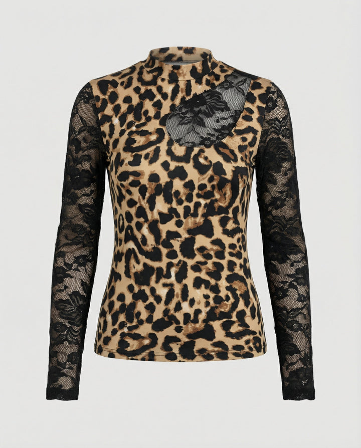 Leopard Transparent Top Women