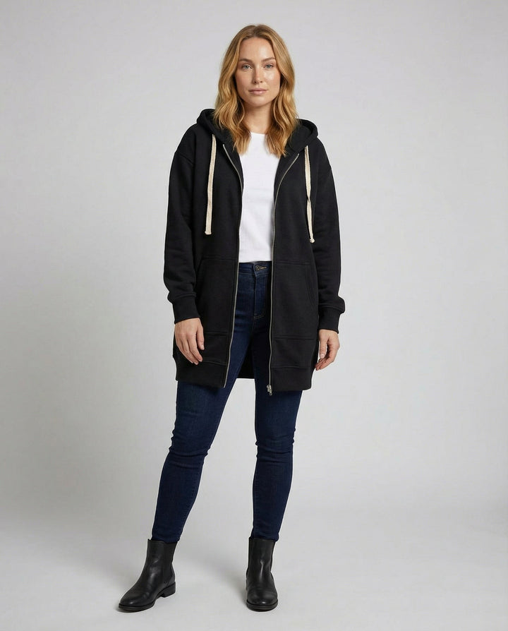 Knee-length Comfort Hoodie Women