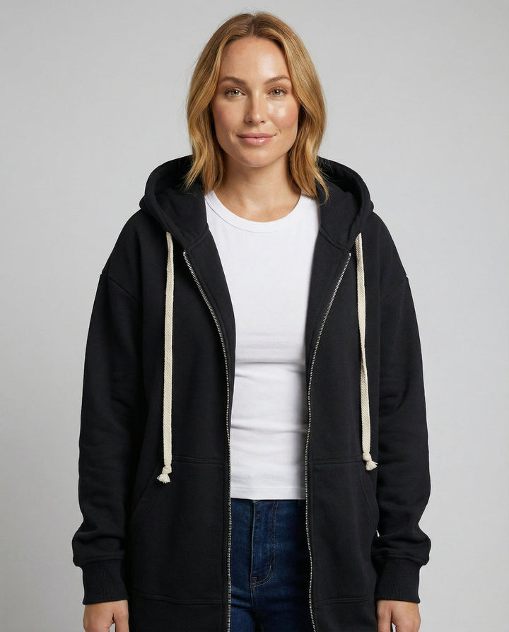 Knee-length Comfort Hoodie Women