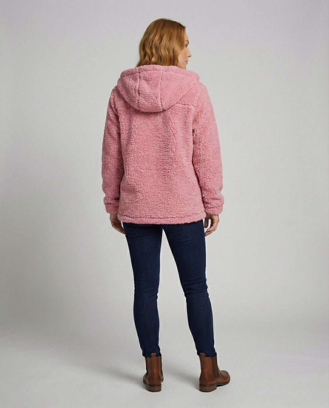 Teddy Fleece Jacket Women Long