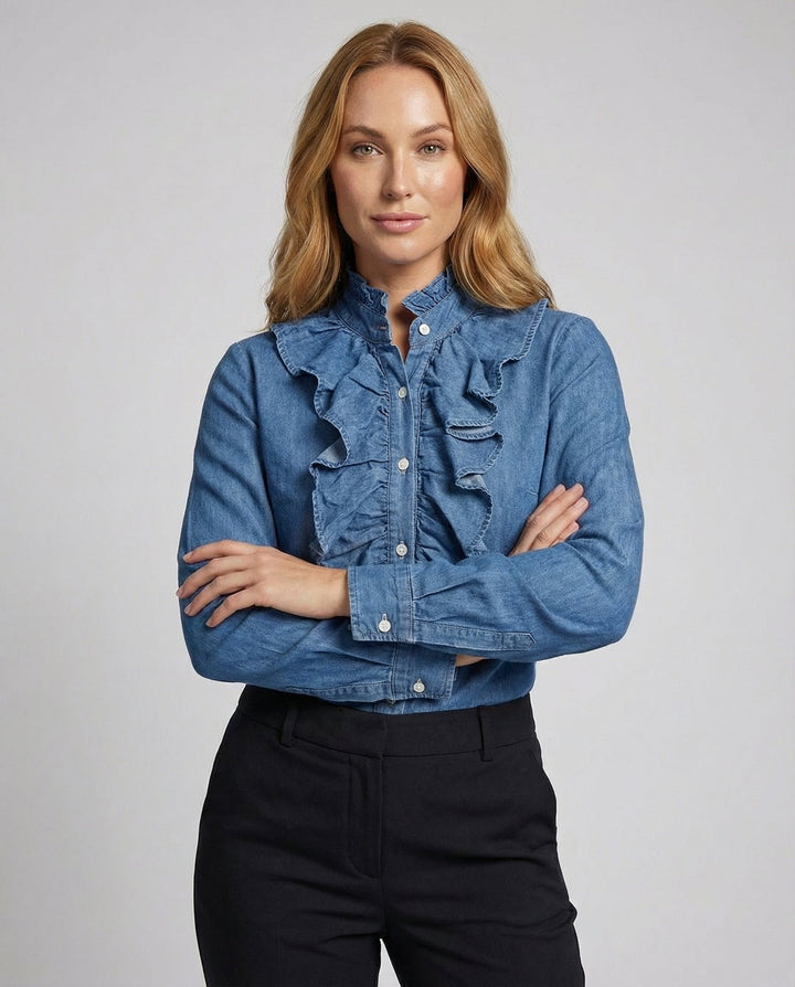 Elegant Gathered Blouse Women