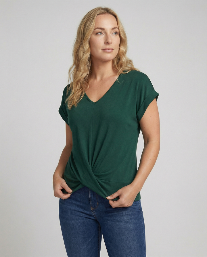 Elegant Women's V-Neck Blouse
