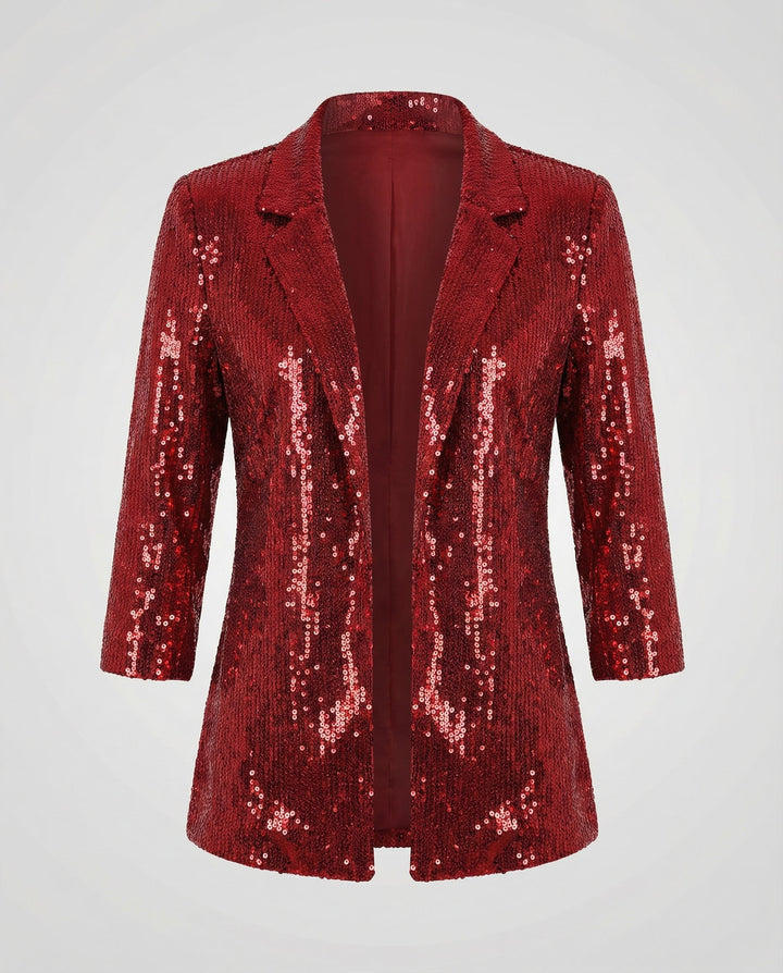Elegant Sequin Blazer Women