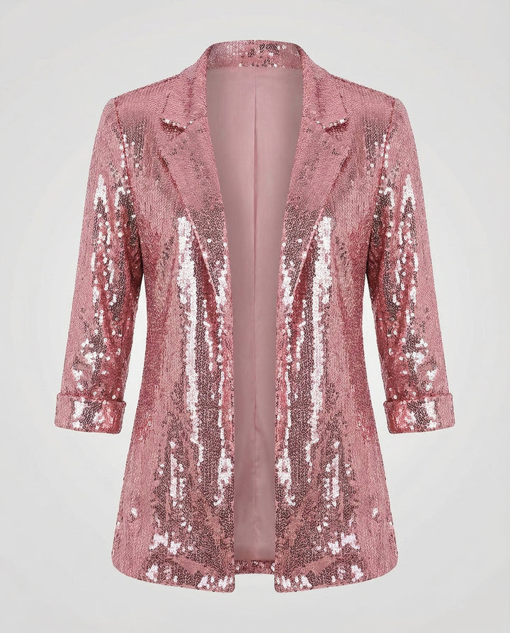 Elegant Sequin Blazer Women