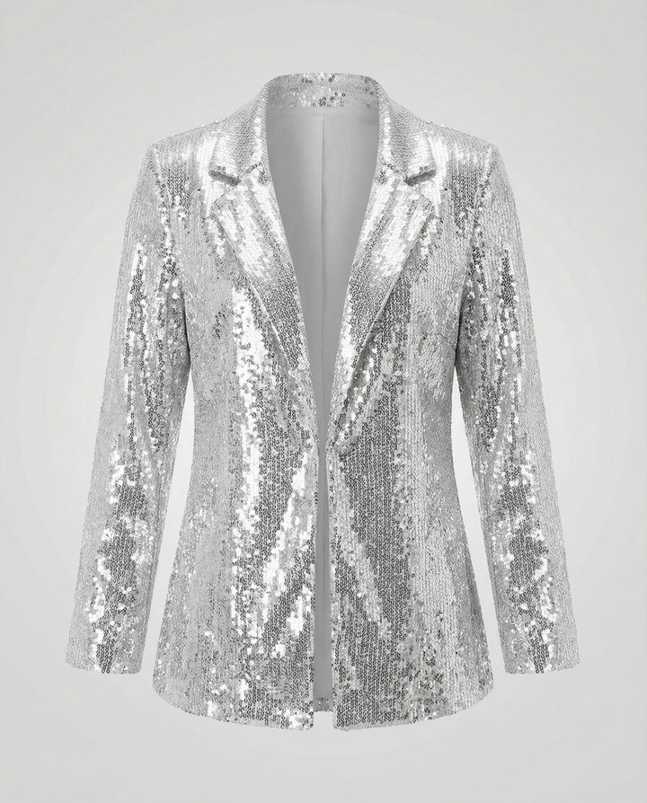 Elegant Sequin Blazer Women