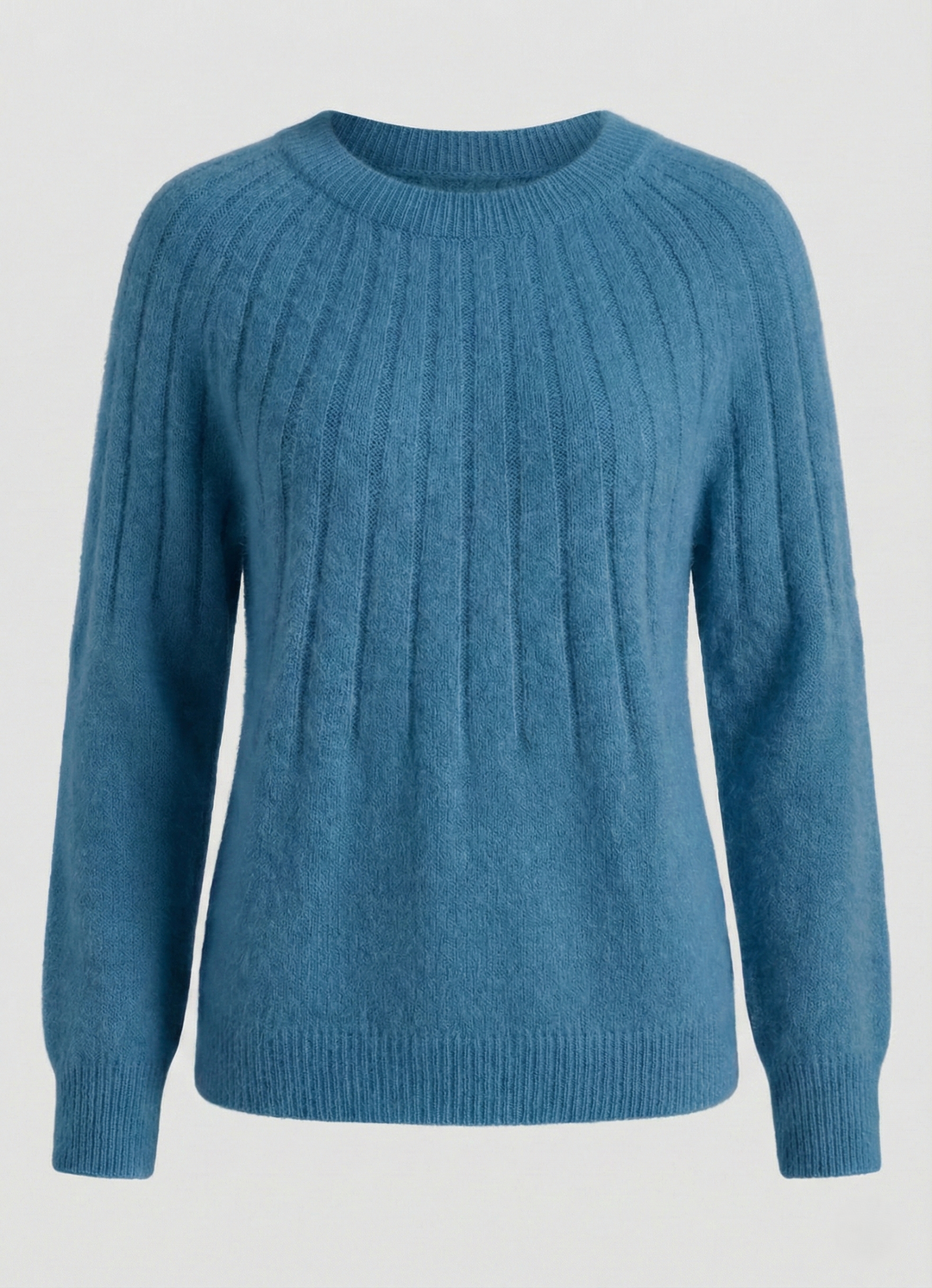 Fluffy women's knit sweater